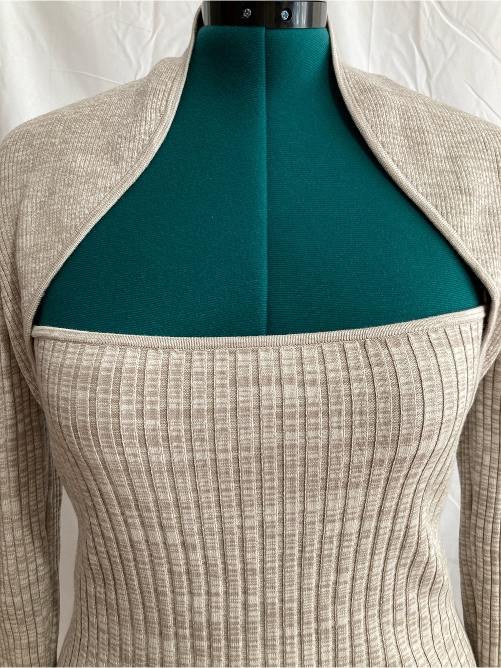 NWT Intermix Raelyn Ribbed Space Dye Sweater - Picture 3 of 7
